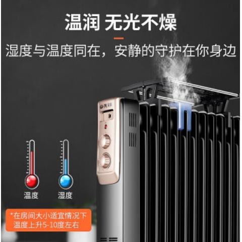 先锋（Singfun）取暖器 电暖器 电暖气片家用 13片全屋速暖电热油汀 低噪...